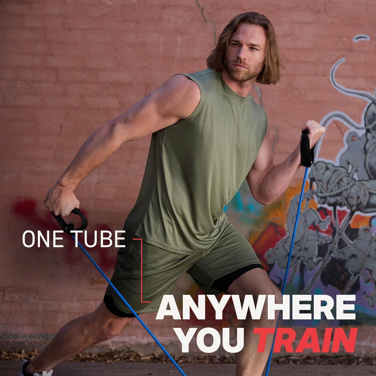 Xertube Resistance Bands with Handles – All Exercise Cords Sold Separately with Home Gym Fitness Door Anchor Attachment Option