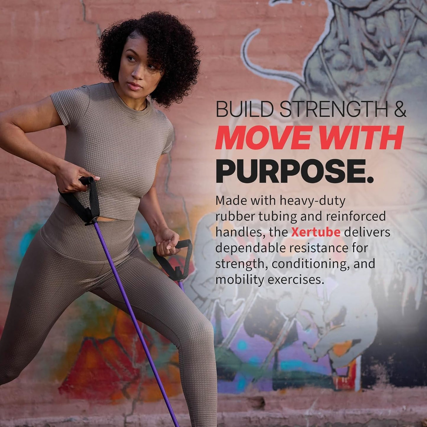 Xertube Resistance Bands with Handles – All Exercise Cords Sold Separately with Home Gym Fitness Door Anchor Attachment Option
